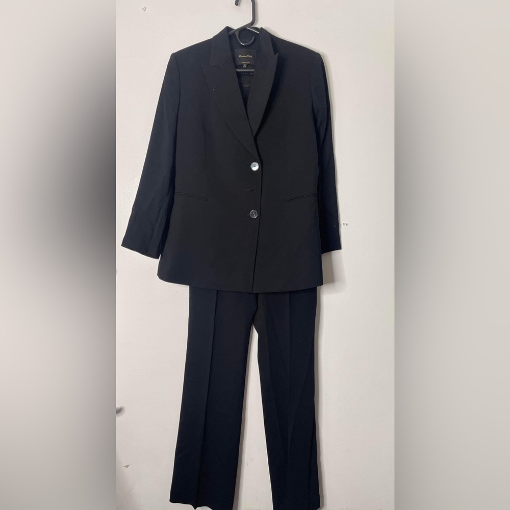 Women’s Black Dress Suit Massimo Dutti Size 8- Medium